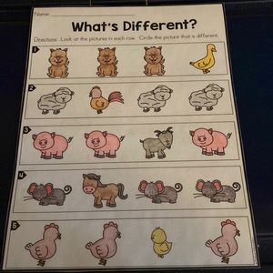 Laminated worksheets